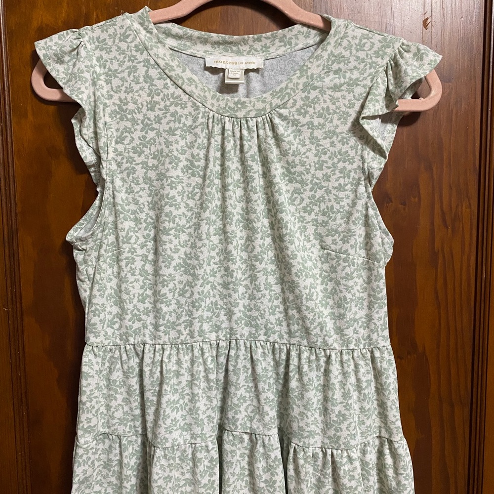 Floral Green blouse